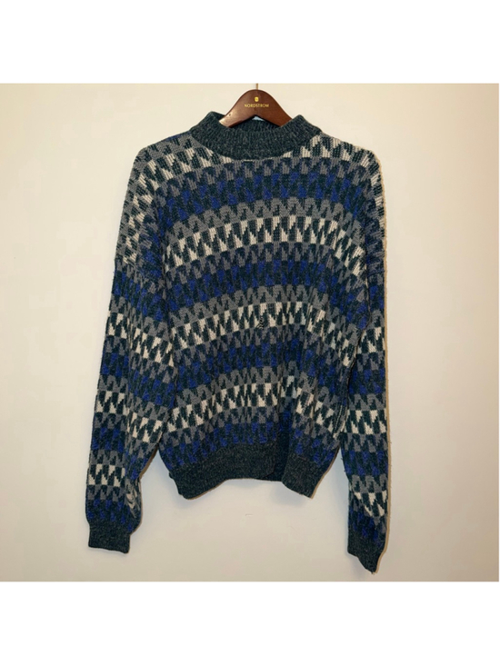 McGregor Other - XL McGregor Sweater Geometric Fuzzy Halo Hairy Knit Grunge Grandpa 90s Vintage